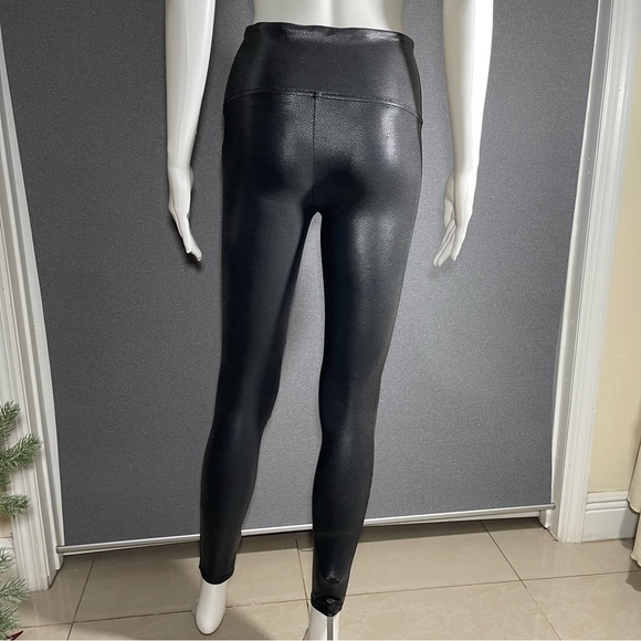 Spanx faux leather matte snake black leggings - Picture 8 of 11